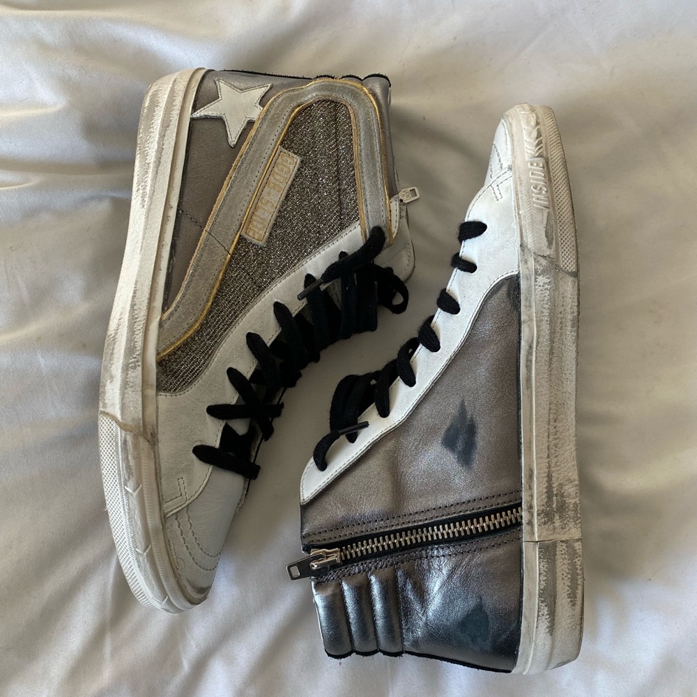 GOLDEN GOOSE Slide High-Top Sneakers 39